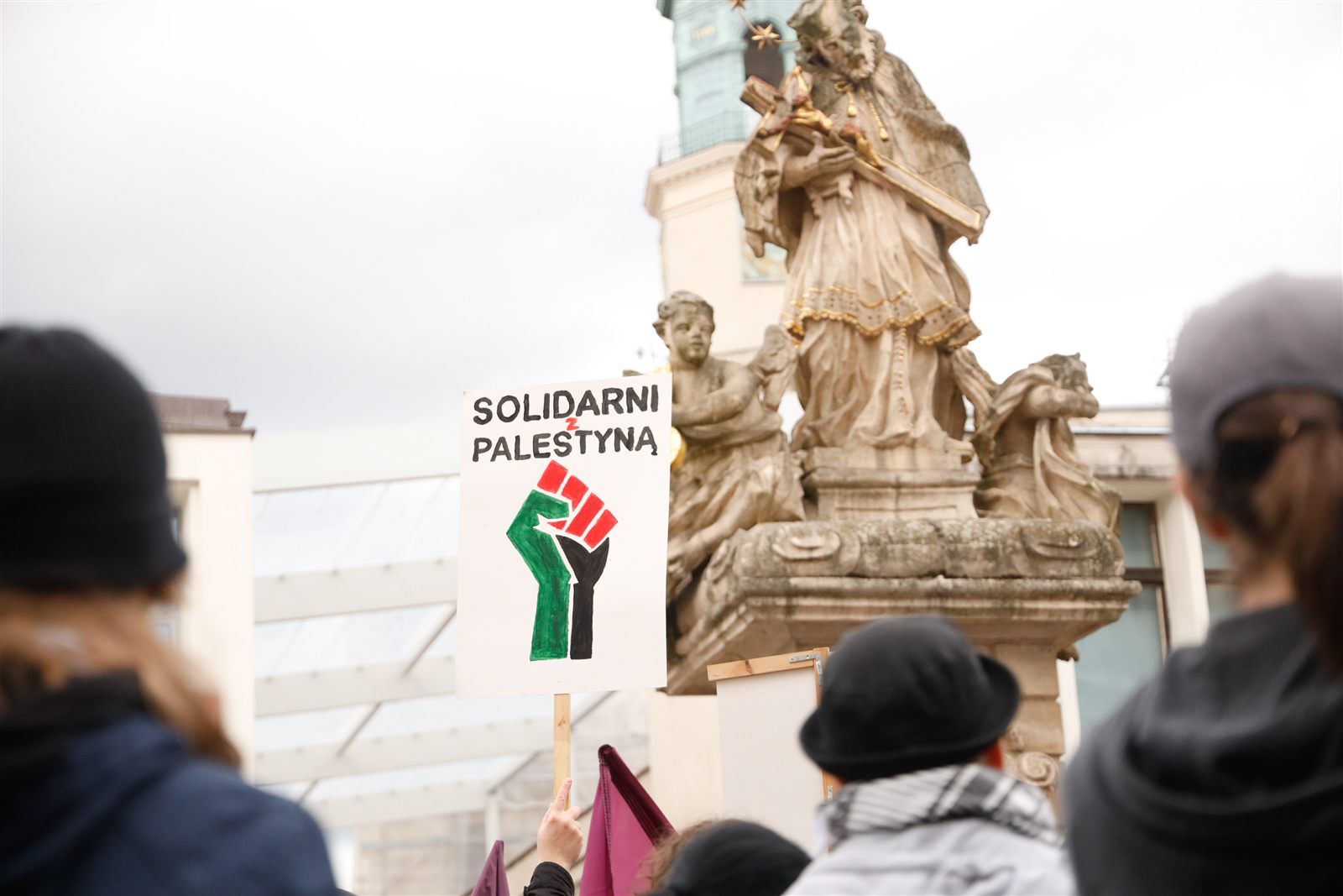 Plakat „Solidarni z Palestyną”